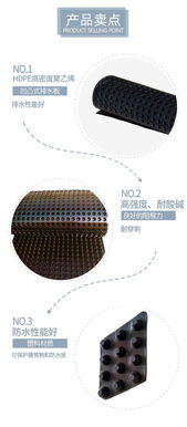 直銷車庫塑料排水板 凹凸排水板價格 加工定制規(guī)格齊全